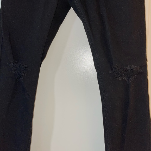 Hollister skinny black ripped jeans - Picture 3 of 7